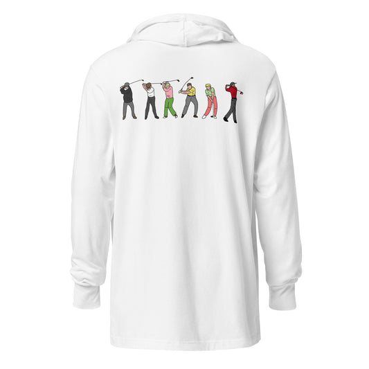 Swings through the ages - Hooded Long Sleeve Tee